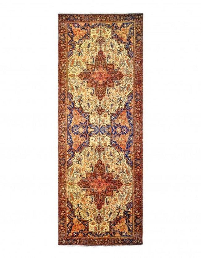 Canvello Heriz Design Velvet Table Cloth - 1'7'' X 4'6''-0