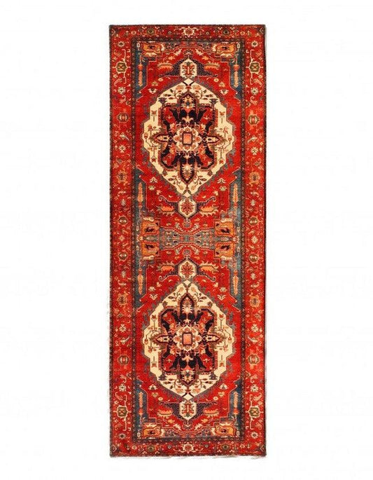 Canvello Heriz Design Velvet Table Cloth - 1'7'' X 4'7''-0