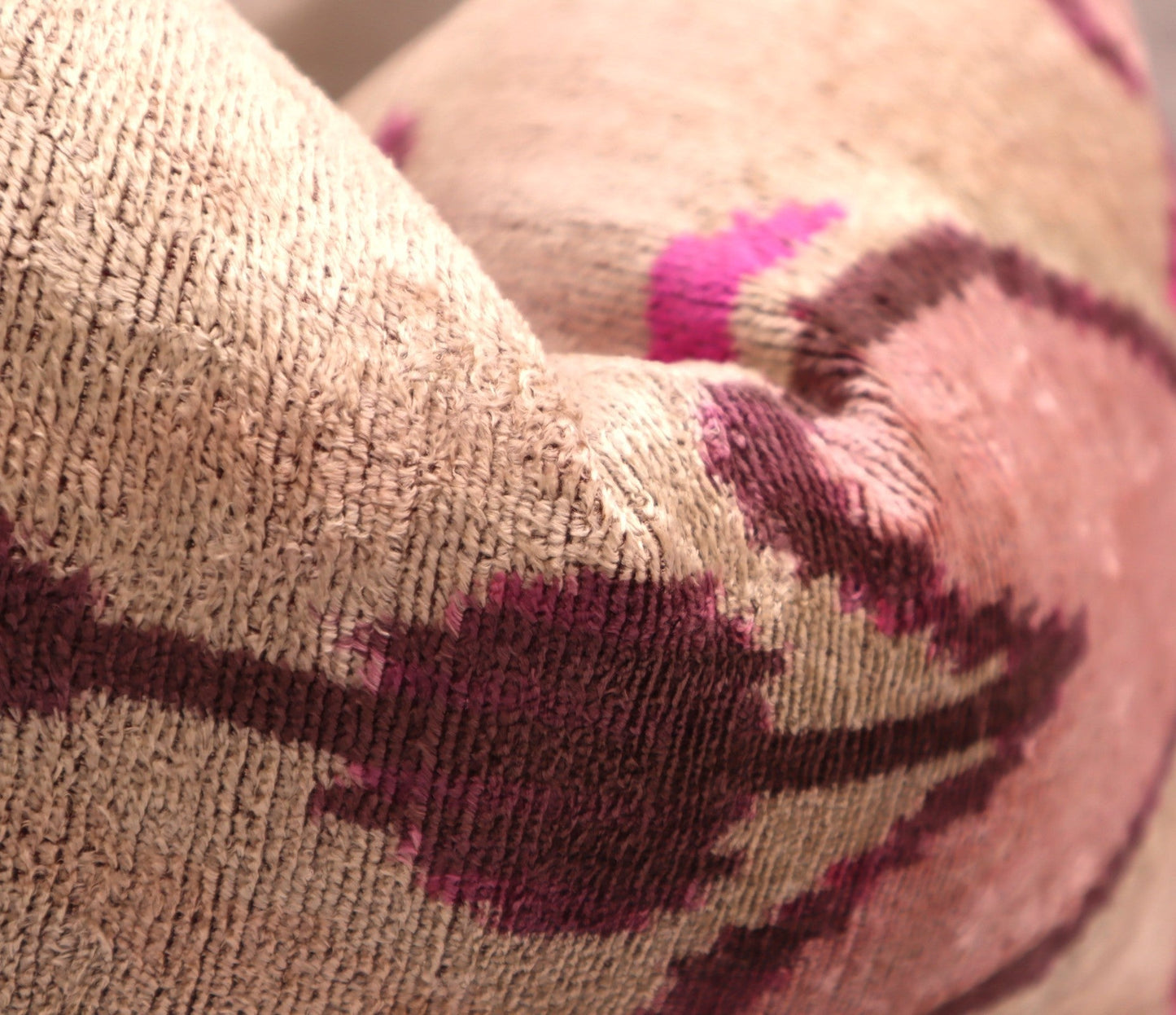 Canvello Luxury Decorative Earth Tones Pink Pillow With Down Insert- 16x24 in-1