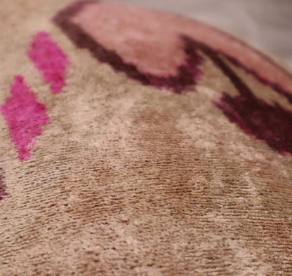 Canvello Luxury Decorative Earth Tones Pink Pillow With Down Insert- 16x24 in-4