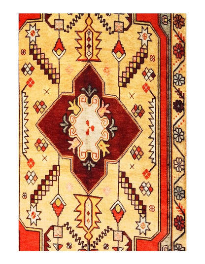 Canvello Oushak Design Velvet Table Cloth - 1'7'' X 4'5''-1