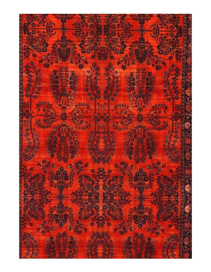 Canvello Sarouk Design Velvet table cloth - 1'7'' X 4'5''-1