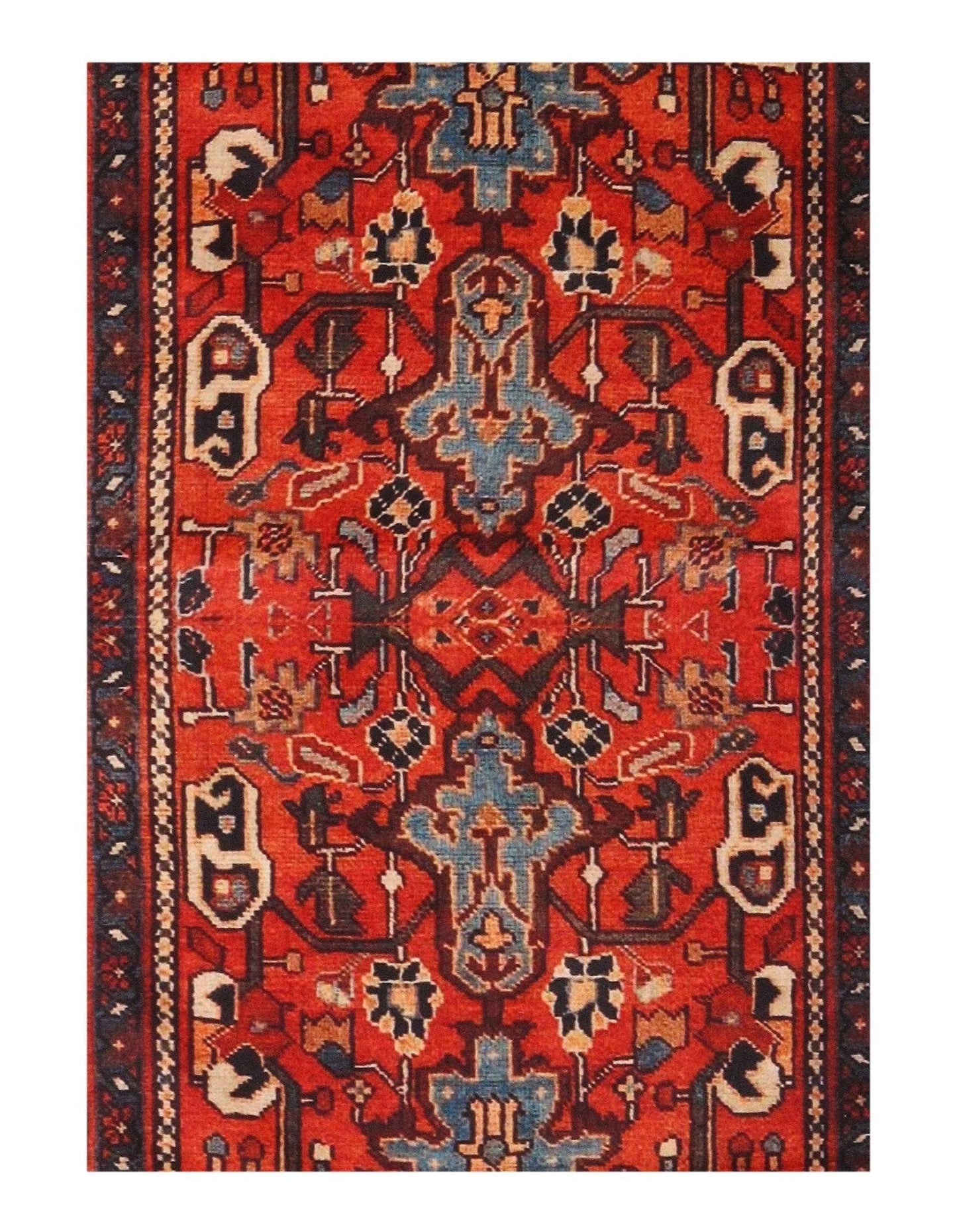 Canvello Serapi Design Velvet table cloth - 1'3'' X 3'11''-1