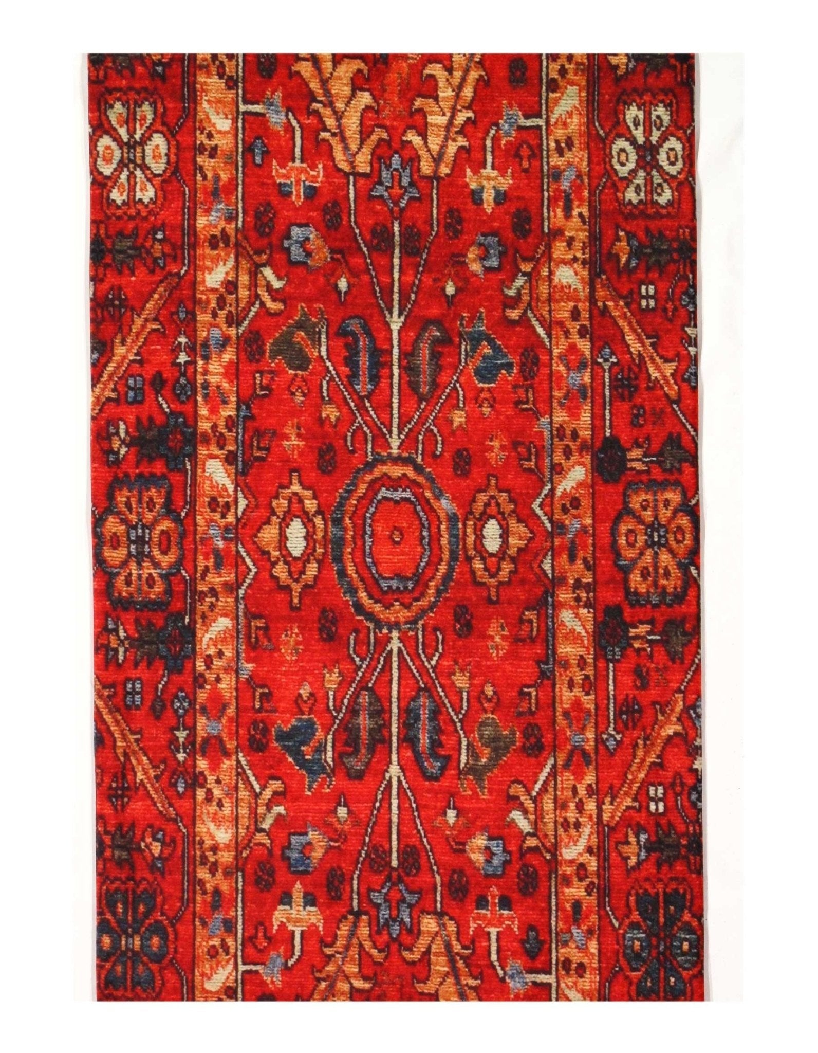 Canvello Serapi design Velvet table cloth - 1'7'' X 4'5''-1