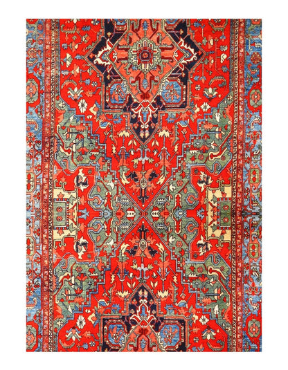 Canvello Serapi Design Velvet table cloth 1'7'' X 4'7''-1