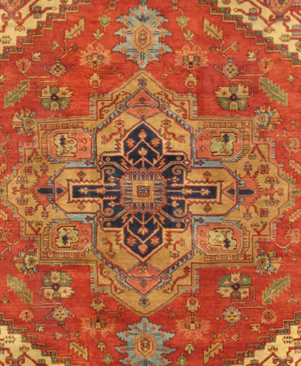 Canvello Serapi Hand-Knotted Wool Rug-11'10" X 12'-1