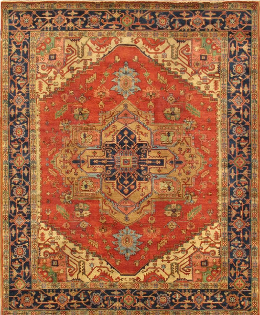 Canvello Serapi Hand-Knotted Wool Rug-11'10" X 12'-0