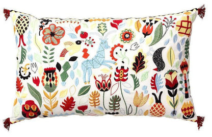 Canvello Swedish Embroidered Throw Pillows - 16x26-0