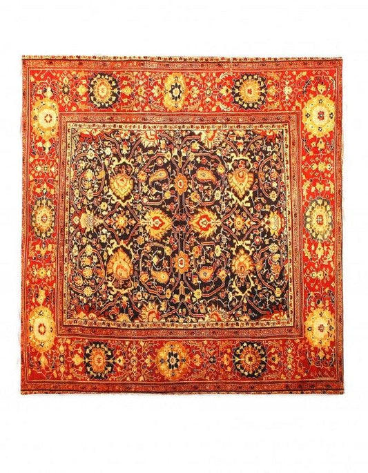 Canvello Tabriz Design Velvet table cloth - 3' X 3'-0