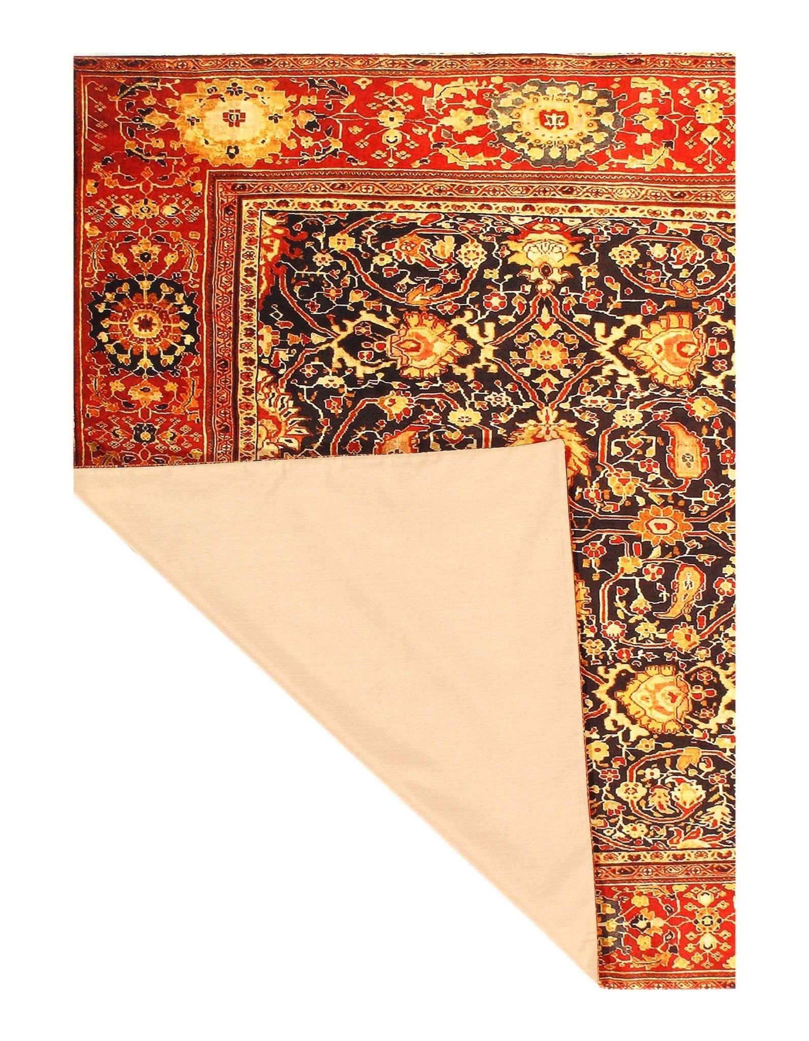 Canvello Tabriz Design Velvet table cloth - 3' X 3'-2