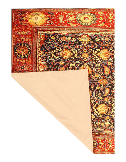 Canvello Tabriz Design Velvet table cloth - 3' X 3'-2