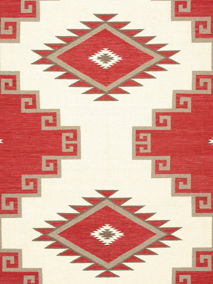 Canvello Tuscany Reversible Wool Ivory Area Rug- 9'1'' X 12' 2''-1
