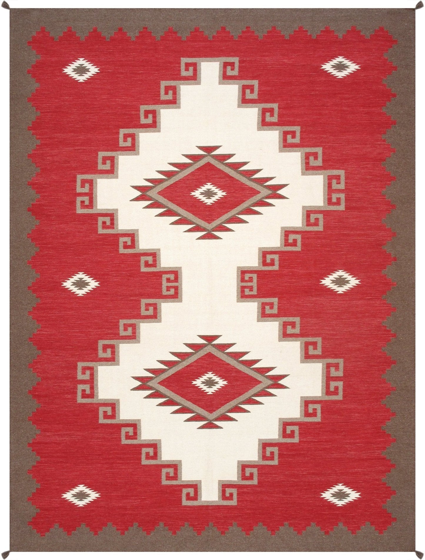Canvello Tuscany Reversible Wool Ivory Area Rug- 9'1'' X 12' 2''-0