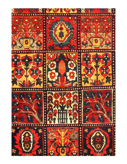 Canvello Vintage Bakhtairi Design Velvet table Cloth - 3' X 3'-1