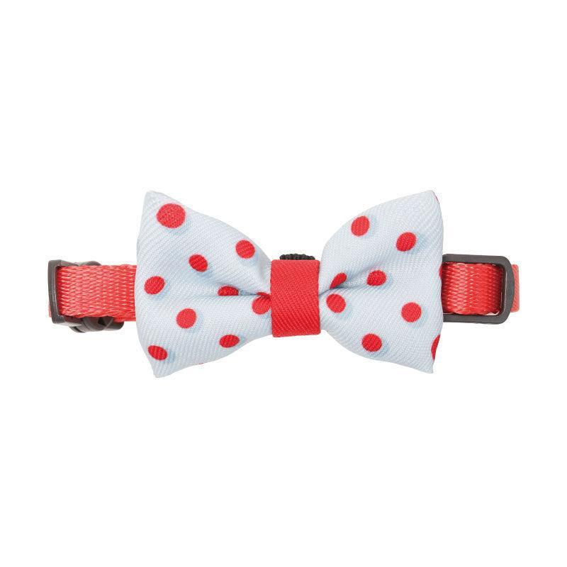 Casual Cotton Bow Tie Cat Collar - Stylish And Playful Accessory For Your Feline Friend-3