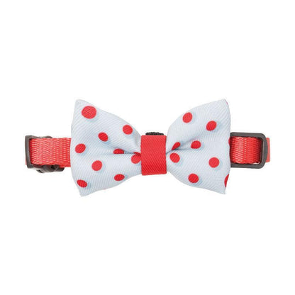 Casual Cotton Bow Tie Cat Collar - Stylish And Playful Accessory For Your Feline Friend-3
