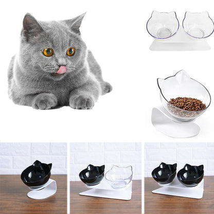 Cat Double Bowl - The Perfect Companion For Your Feline Friend-0
