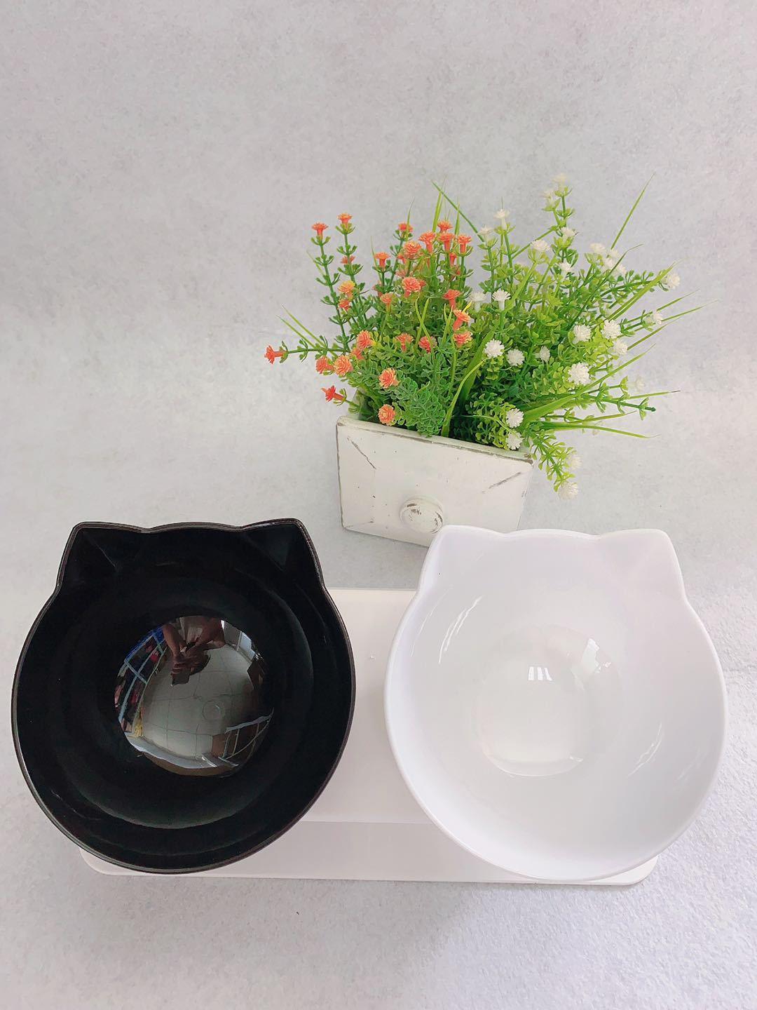 Cat Double Bowl - The Perfect Companion For Your Feline Friend-3