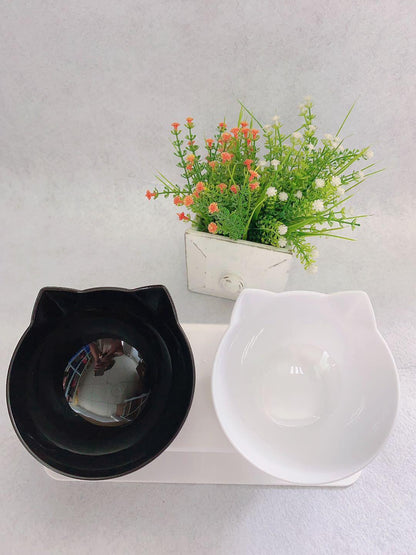 Cat Double Bowl - The Perfect Companion For Your Feline Friend-3