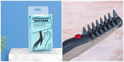 Cat Grooming Essentials Set: Ultimate Cat Bathing Kit With Anti-Scratch Cat Bag And Pet Nail Clipper-7