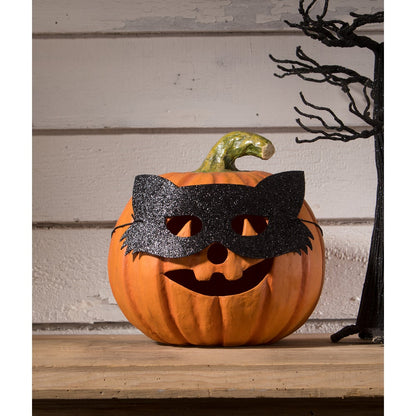 Cat Masquerade Pumpkin by Bethany Lowe Designs-2