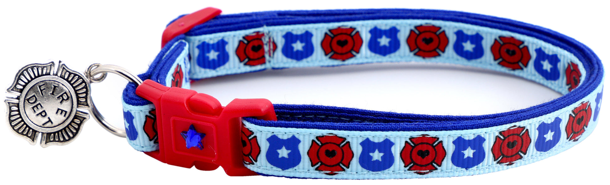 Fire and Police Badges Cat Collar-19