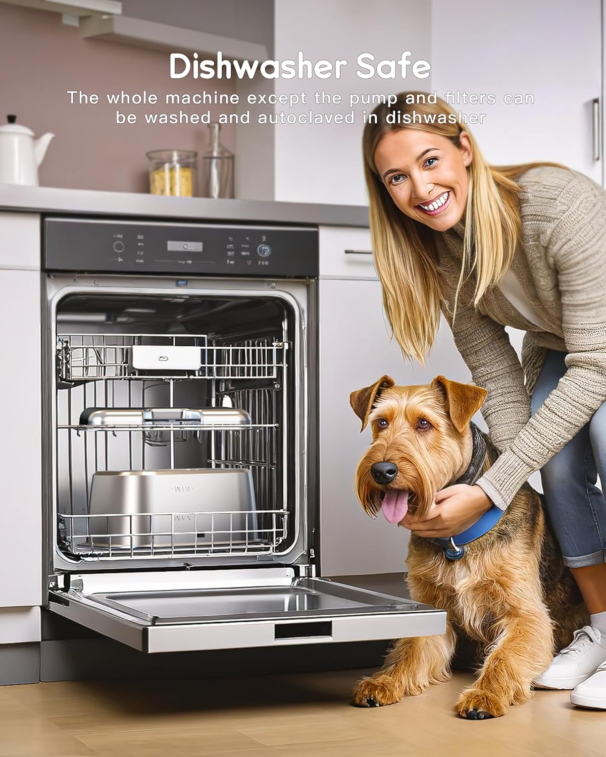 3 Gallon Extra Large Stainless Steel Dog Water Fountain-2