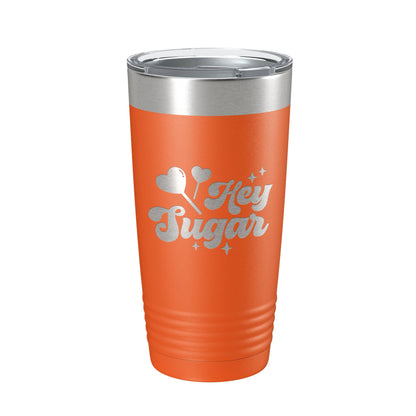 Hey Sugar Tumbler Valentine's Day Gift Travel Mug Insulated Laser Engraved Coffee Cup Retro 20 oz-4