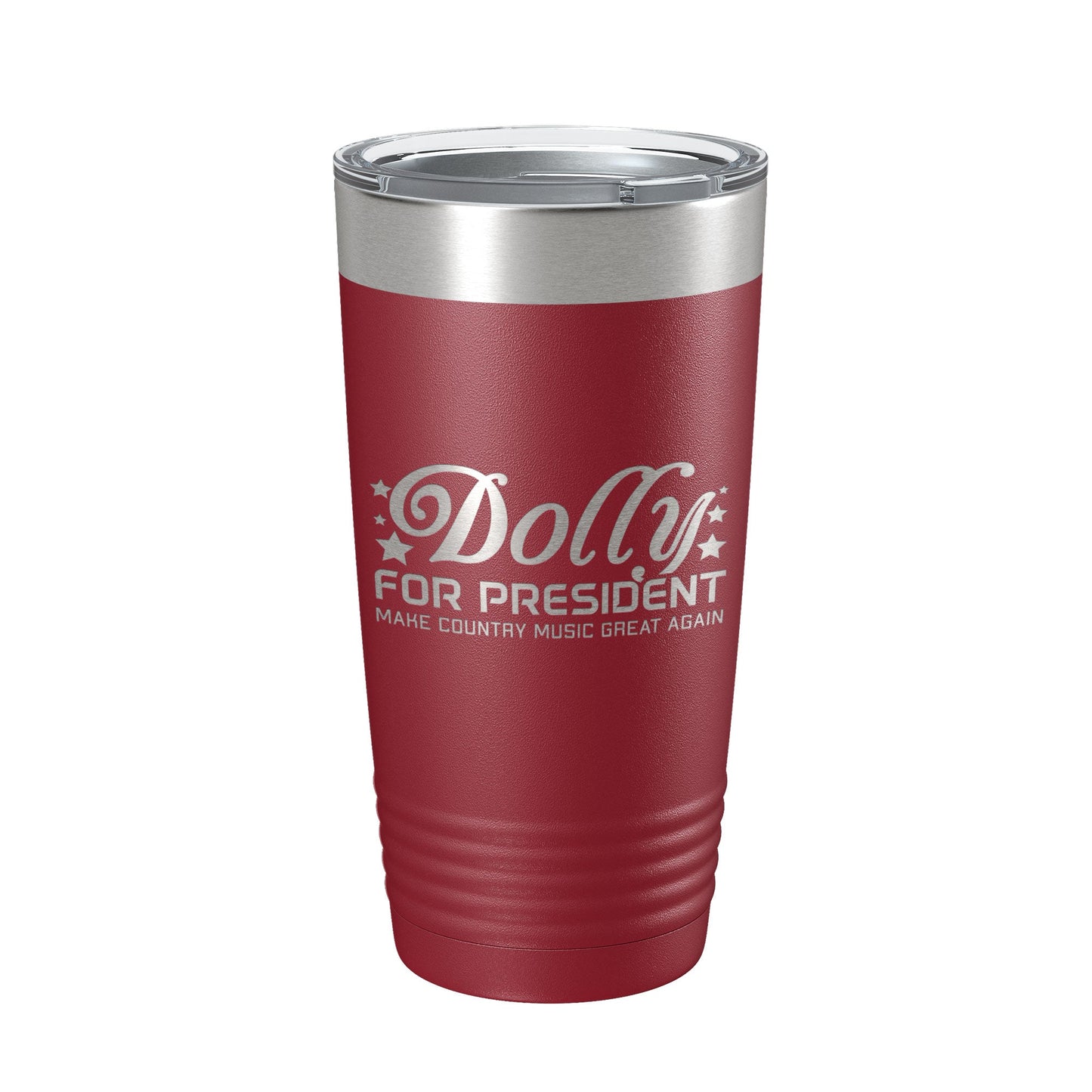 Dolly For President Tumbler Travel Mug Insulated Laser Engraved Parton Gift Coffee Cup 20 oz-18