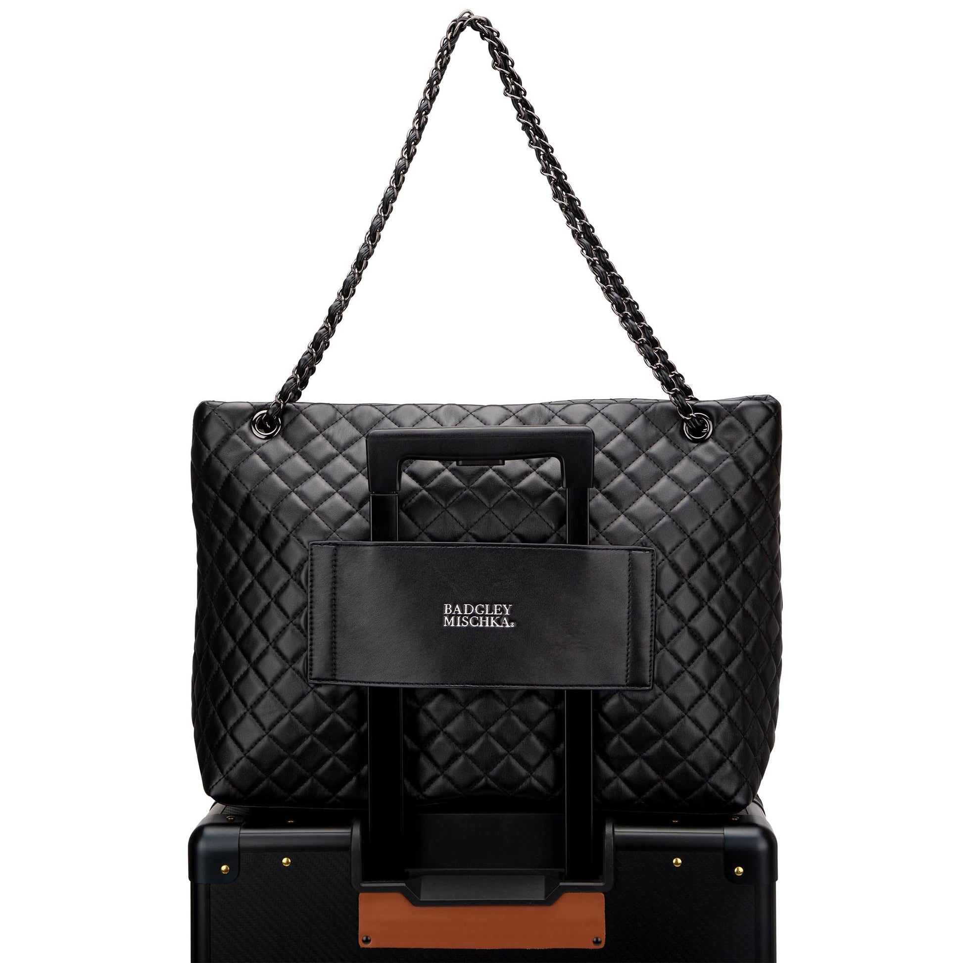 Diana XL Quilted Vegan Leather Weekender Tote Bag-1