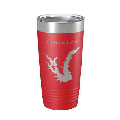 Calaveras Lake Map Tumbler Travel Mug Insulated Laser Engraved Coffee Cup Texas 20 oz-10