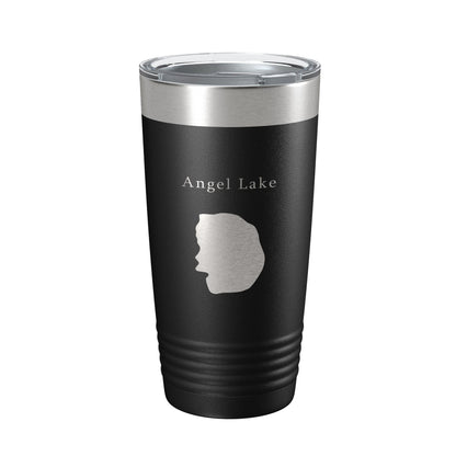 Angel Lake Map Tumbler Travel Mug Insulated Laser Engraved Coffee Cup Nevada 20 oz-0