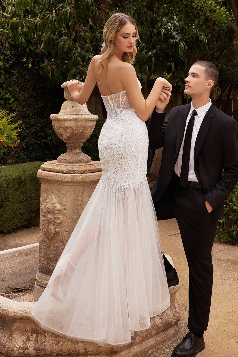 Beaded Mermaid Wedding Gown-1