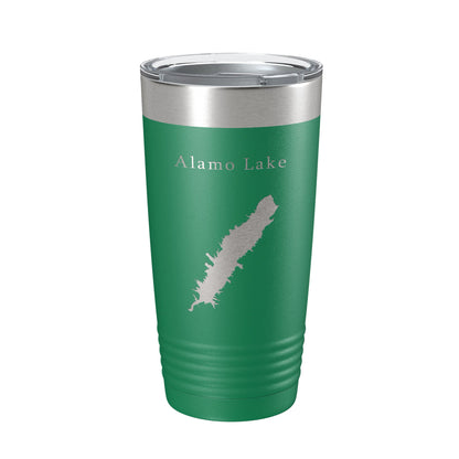 Alamo Lake Map Tumbler Travel Mug Insulated Laser Engraved Coffee Cup Arizona 20 oz-9