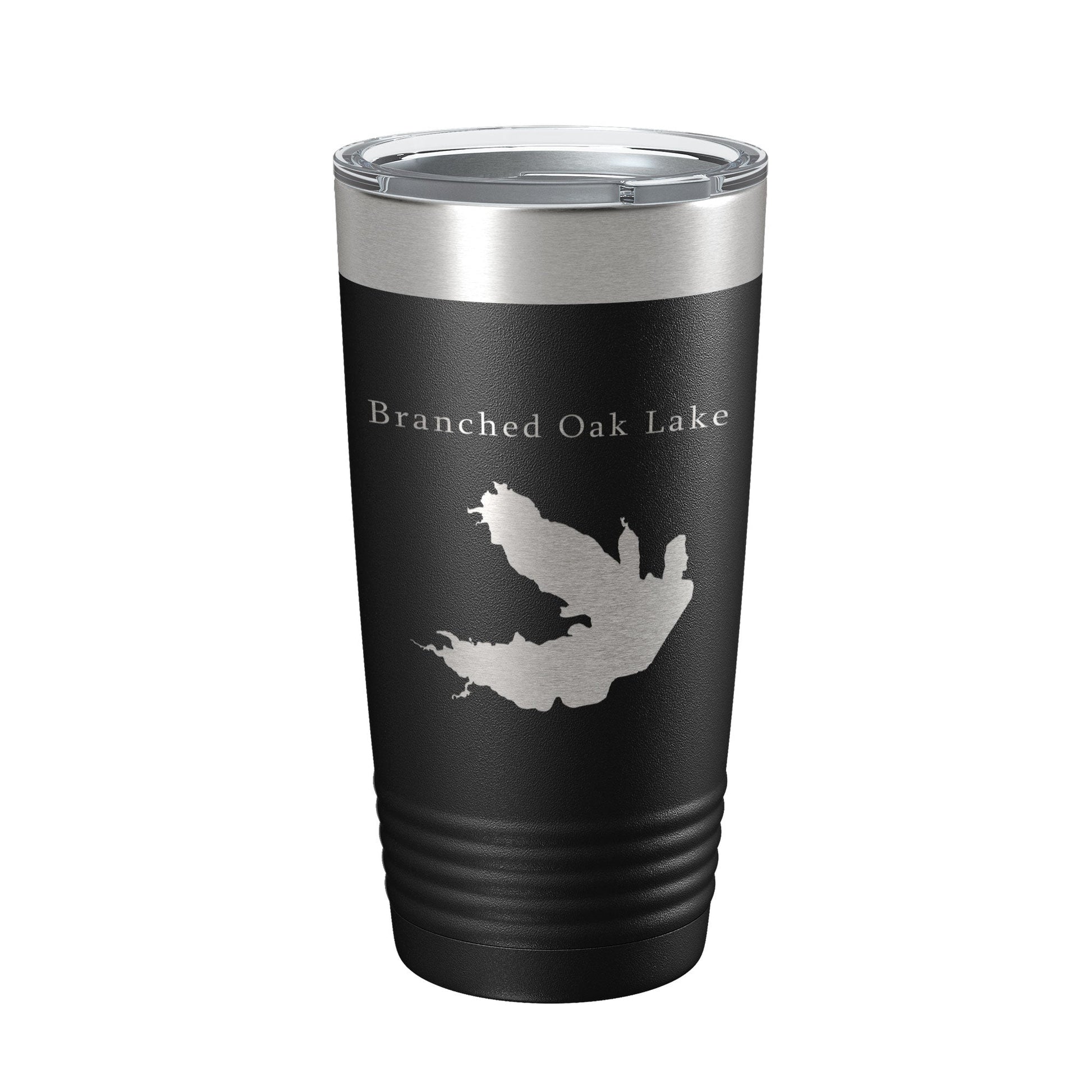 Branched Oak Lake Map Tumbler Travel Mug Insulated Laser Engraved Coffee Cup Nebraska 20 oz-5
