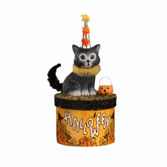 Cecil Cat on Box by Bethany Lowe Designs-0