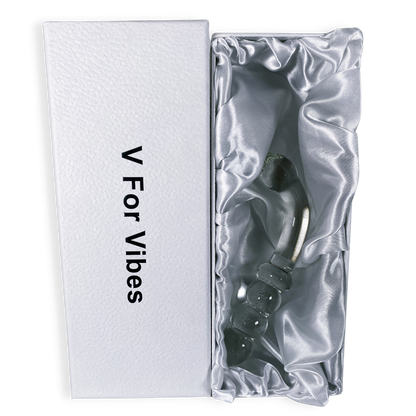 Ceres Curved Glass Anal Dildo - Glass Sex Toy - The Best Glass Dildo