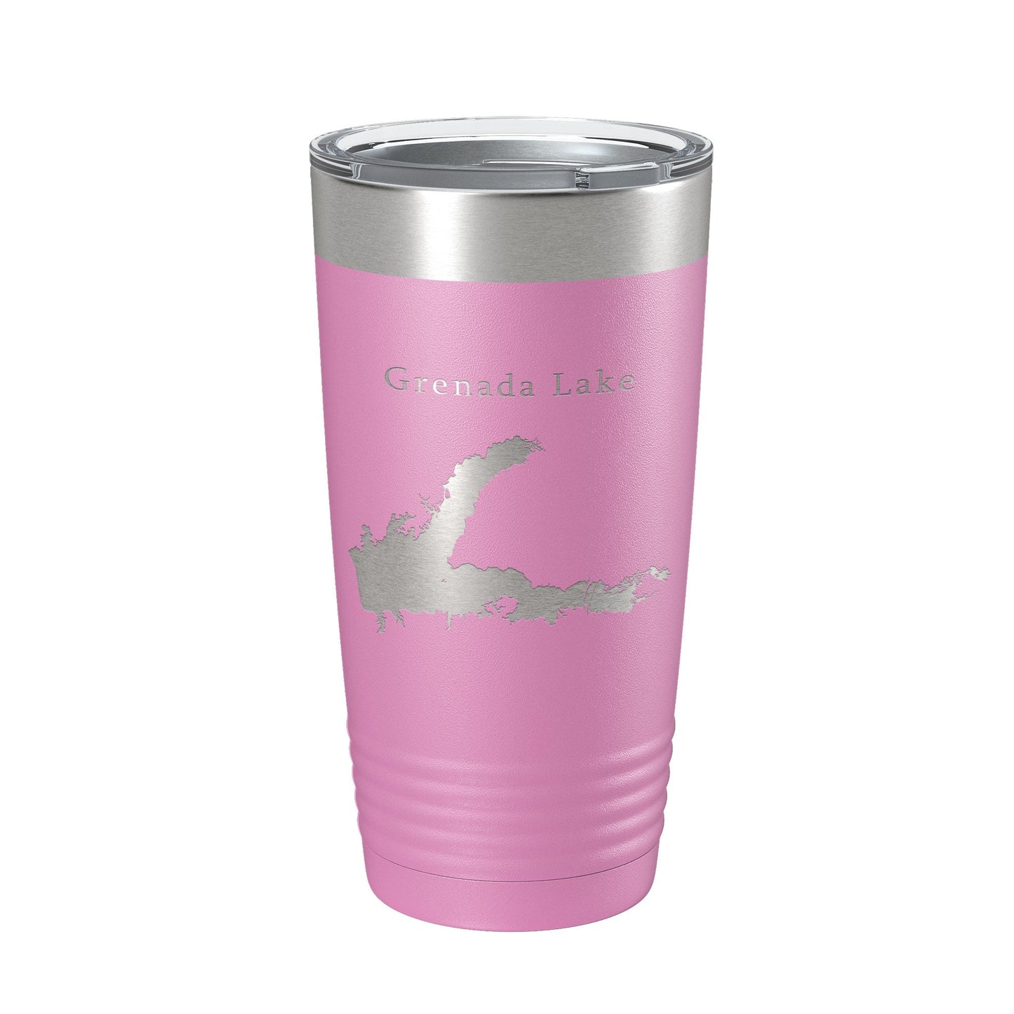 Grenada Lake Map Tumbler Travel Mug Insulated Laser Engraved Coffee Cup Mississippi 20 oz-14