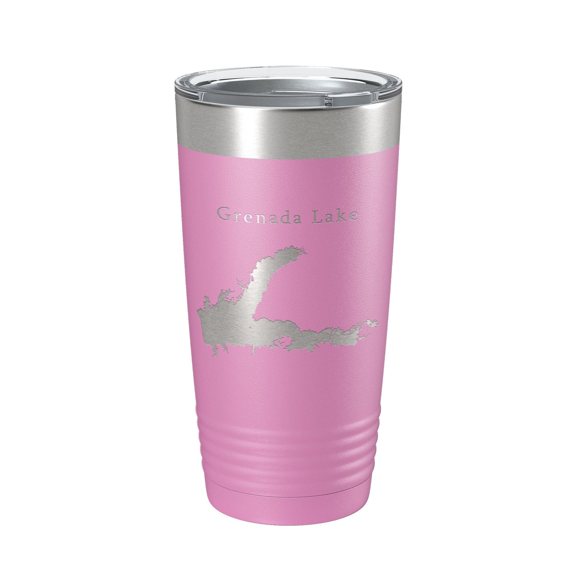 Grenada Lake Map Tumbler Travel Mug Insulated Laser Engraved Coffee Cup Mississippi 20 oz-14