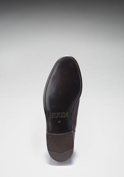 Brown Leather Chelsea Boots, Welted Leather Sole-3