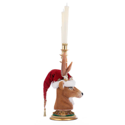 Christmas Ball Deer Head Candelabra by Katherine's Collection-1