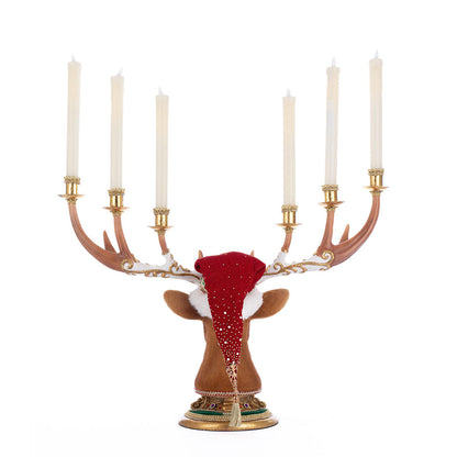 Christmas Ball Deer Head Candelabra by Katherine's Collection-3