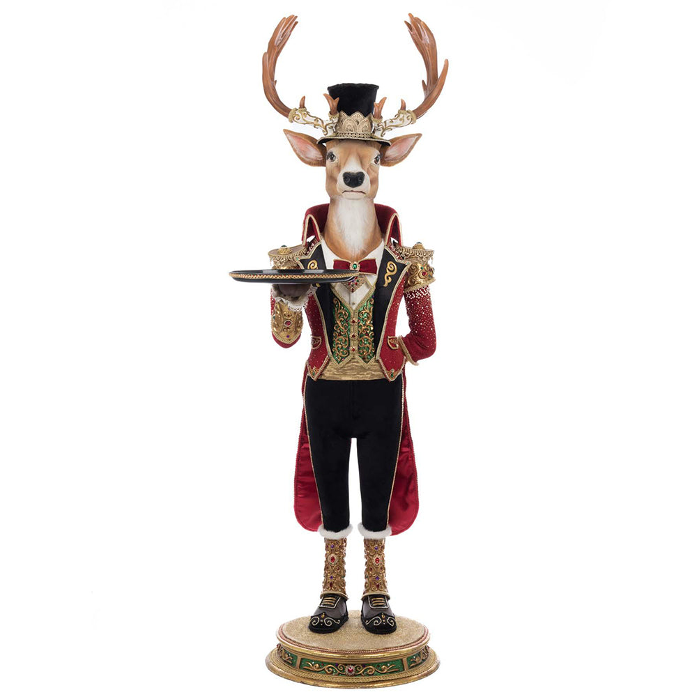 Christmas Ball Reindeer Butler 48-Inch by Katherine's Collection-0