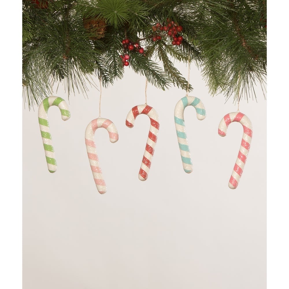 Citrine Candy Cane Ornament by Bethany Lowe Designs-2