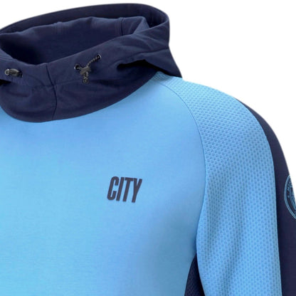 Manchester City Evostripe hooded presentation tracksuit 2021 light blue - Puma-3