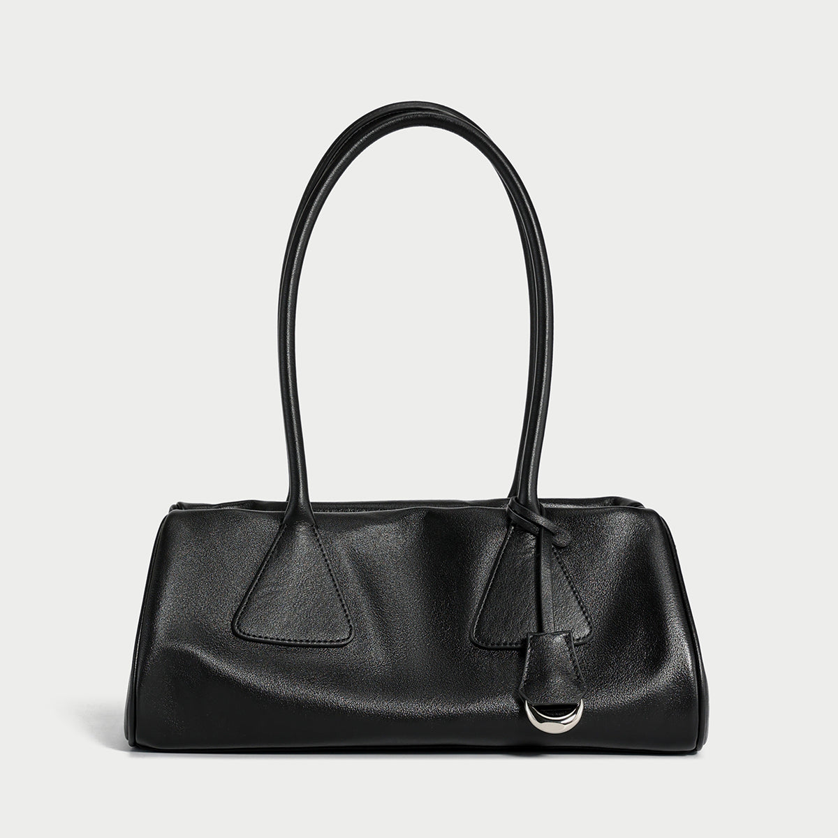 Classic Baguette Leather Shoulder Bag-0