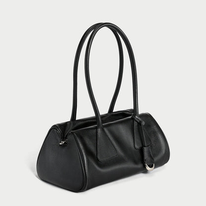 Classic Baguette Leather Shoulder Bag-1