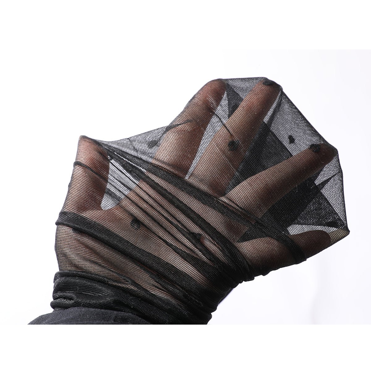 Classic Polka-Dot All-season Women Black Sheer Tights-1