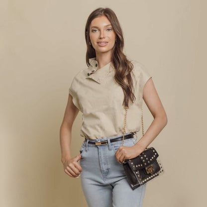 Betty Shoulder Bag -Clear/Black-1