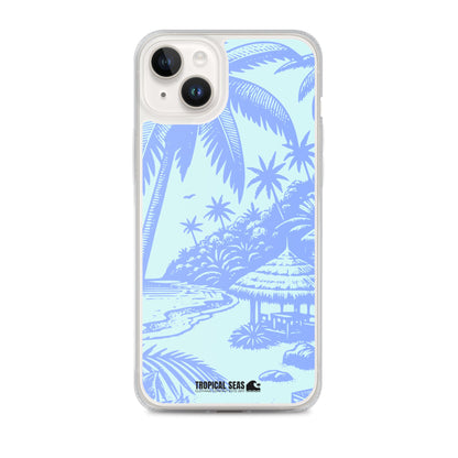 Island Blues Clear Case for iPhone®-14